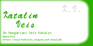 katalin veis business card